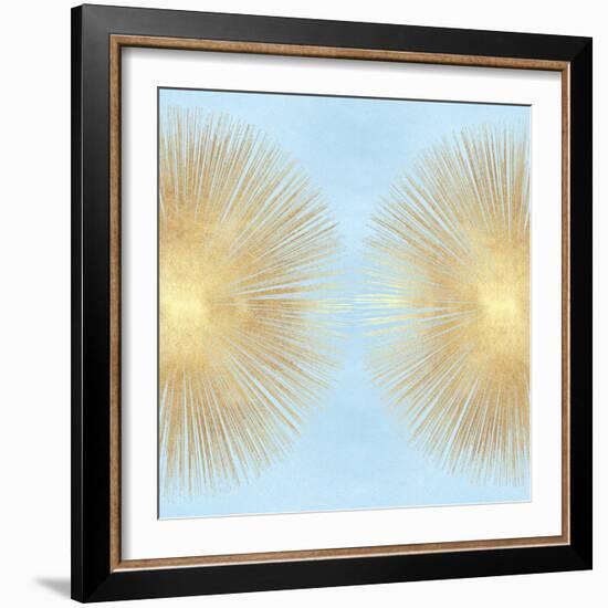Sunburst Gold on Light Blue II-Abby Young-Framed Art Print
