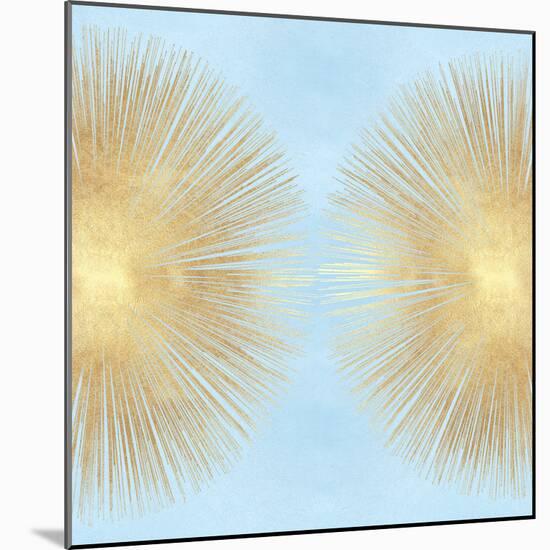 Sunburst Gold on Light Blue II-Abby Young-Mounted Art Print