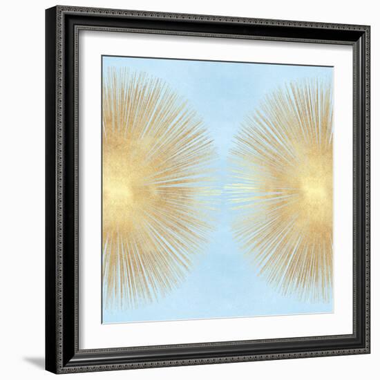 Sunburst Gold on Light Blue II-Abby Young-Framed Art Print