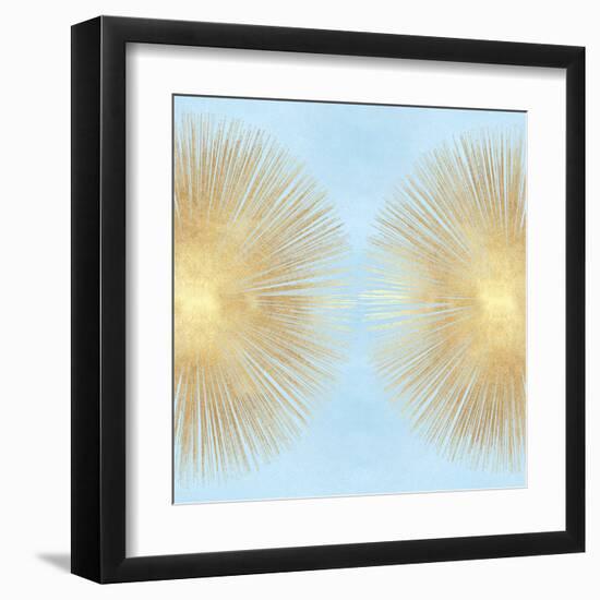 Sunburst Gold on Light Blue II-Abby Young-Framed Art Print