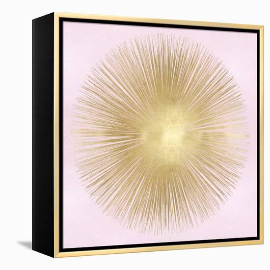 Sunburst Gold on Pink Blush I-Abby Young-Framed Stretched Canvas