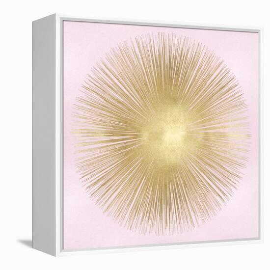 Sunburst Gold on Pink Blush I-Abby Young-Framed Stretched Canvas