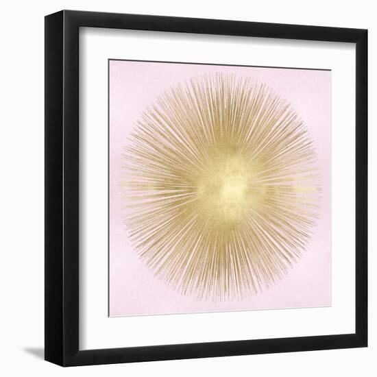 Sunburst Gold on Pink Blush I-Abby Young-Framed Art Print