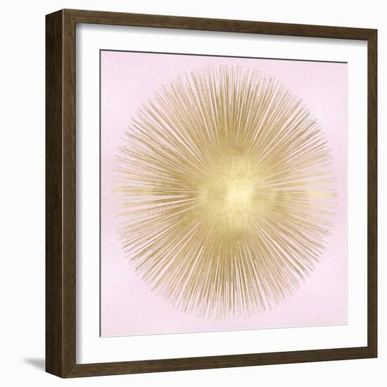 Sunburst Gold on Pink Blush I-Abby Young-Framed Art Print