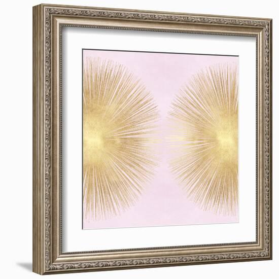 Sunburst Gold on Pink Blush II-Abby Young-Framed Art Print