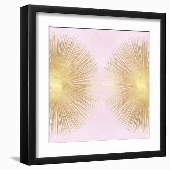 Sunburst Gold on Pink Blush II-Abby Young-Framed Art Print