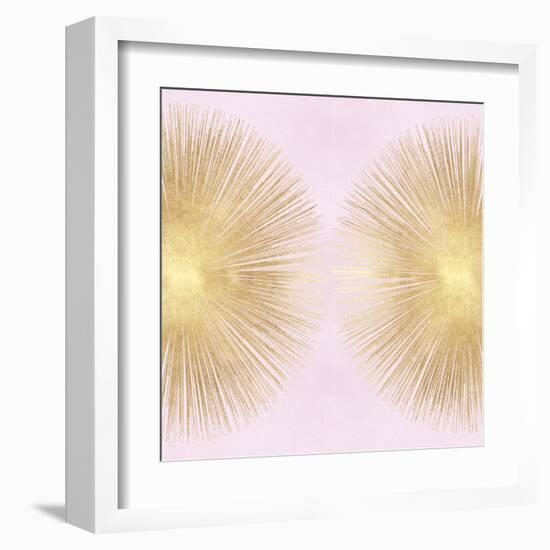 Sunburst Gold on Pink Blush II-Abby Young-Framed Art Print