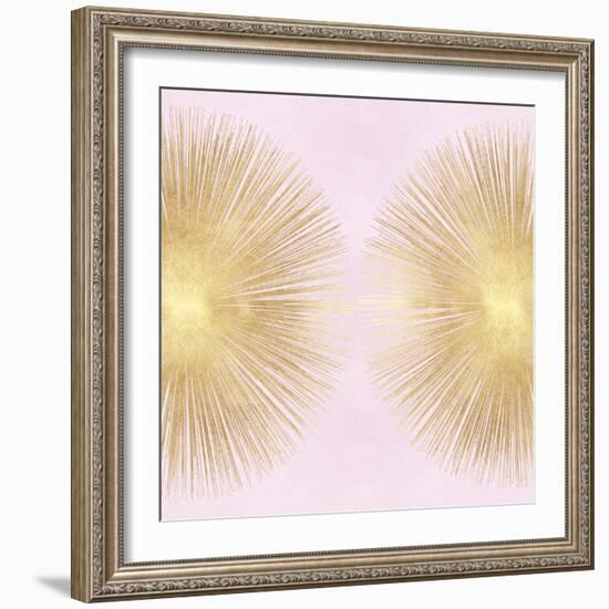 Sunburst Gold on Pink Blush II-Abby Young-Framed Art Print