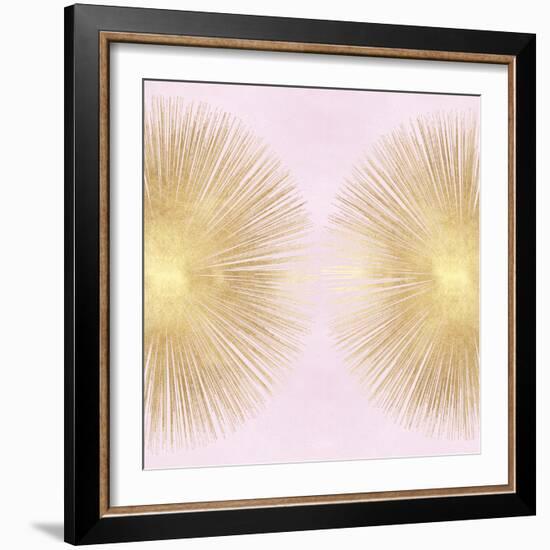 Sunburst Gold on Pink Blush II-Abby Young-Framed Art Print