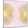 Sunburst Gold on Pink Blush II-Abby Young-Mounted Art Print