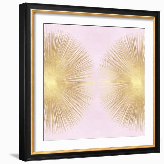 Sunburst Gold on Pink Blush II-Abby Young-Framed Art Print