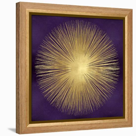 Sunburst Gold on Purple I-Abby Young-Framed Stretched Canvas