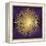 Sunburst Gold on Purple I-Abby Young-Framed Stretched Canvas