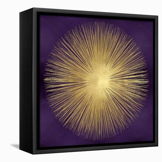 Sunburst Gold on Purple I-Abby Young-Framed Stretched Canvas