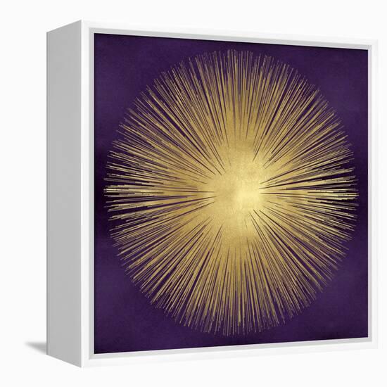 Sunburst Gold on Purple I-Abby Young-Framed Stretched Canvas