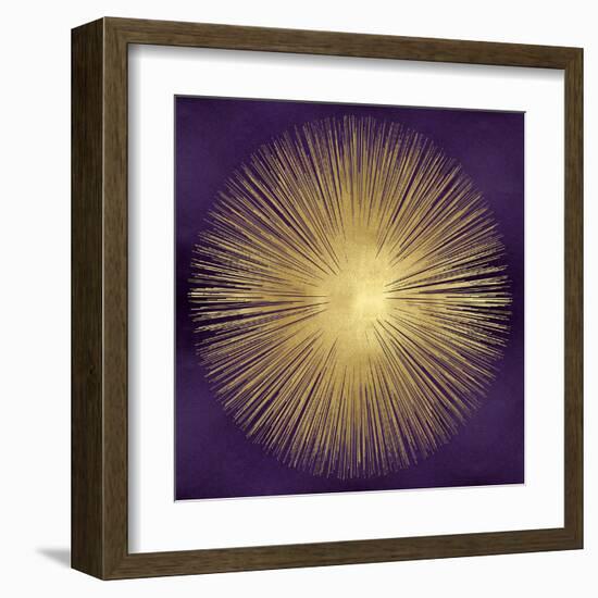 Sunburst Gold on Purple I-Abby Young-Framed Art Print