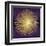 Sunburst Gold on Purple I-Abby Young-Framed Art Print