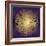 Sunburst Gold on Purple I-Abby Young-Framed Art Print