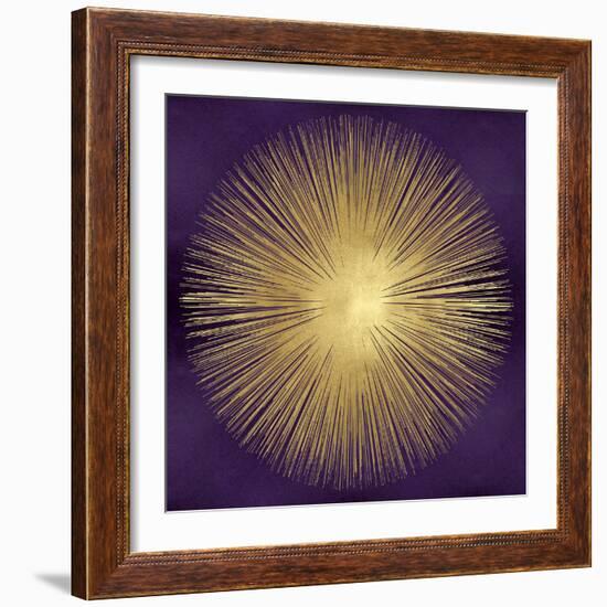 Sunburst Gold on Purple I-Abby Young-Framed Art Print