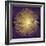 Sunburst Gold on Purple I-Abby Young-Framed Art Print