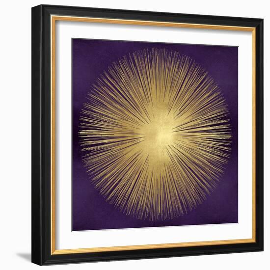 Sunburst Gold on Purple I-Abby Young-Framed Art Print