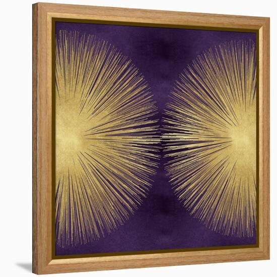 Sunburst Gold on Purple II-Abby Young-Framed Stretched Canvas