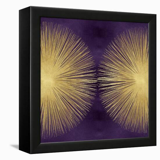 Sunburst Gold on Purple II-Abby Young-Framed Stretched Canvas