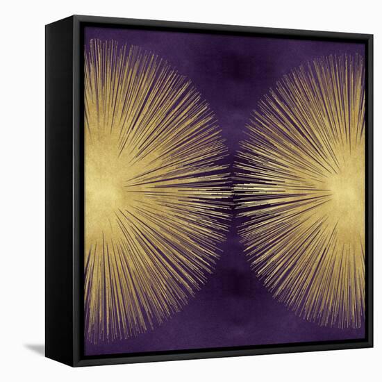 Sunburst Gold on Purple II-Abby Young-Framed Stretched Canvas