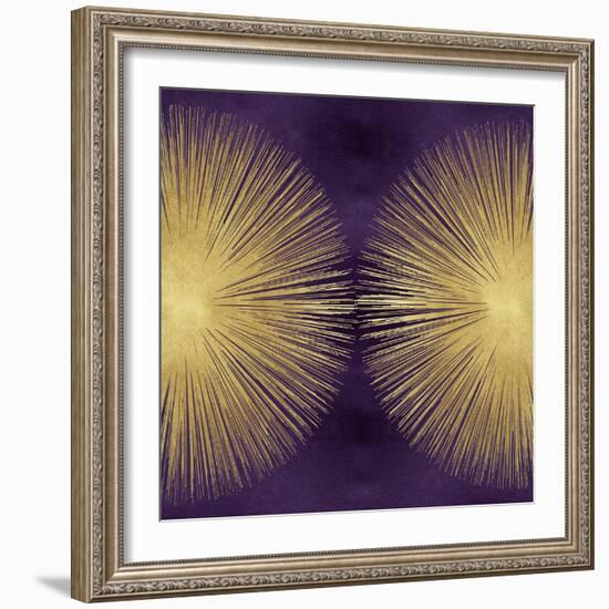 Sunburst Gold on Purple II-Abby Young-Framed Art Print