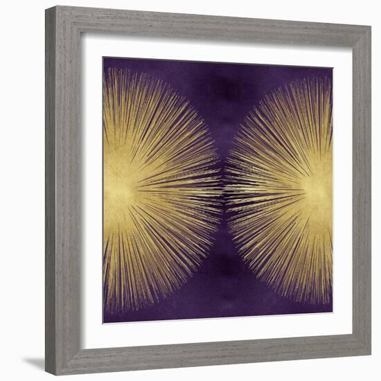 Sunburst Gold on Purple II-Abby Young-Framed Art Print