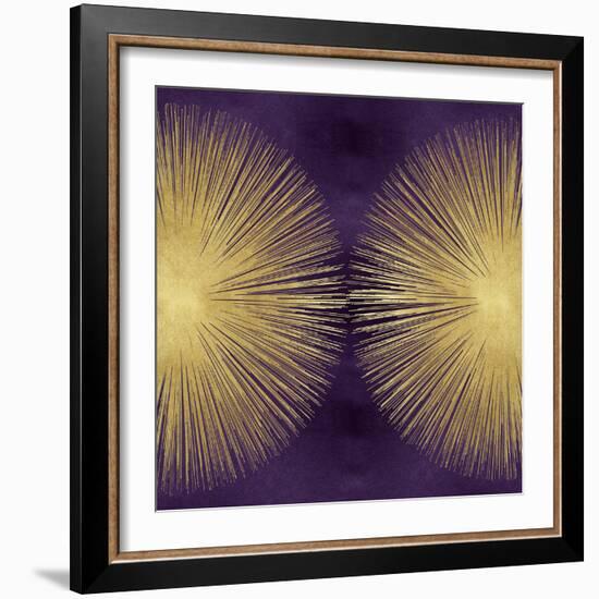 Sunburst Gold on Purple II-Abby Young-Framed Art Print