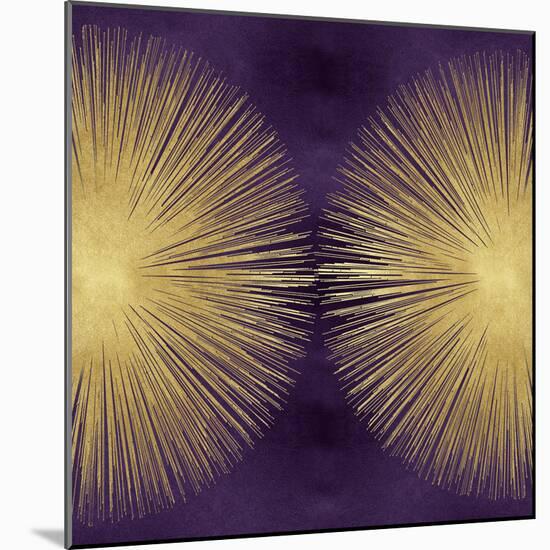 Sunburst Gold on Purple II-Abby Young-Mounted Art Print