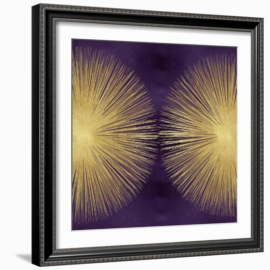 Sunburst Gold on Purple II-Abby Young-Framed Art Print