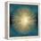 Sunburst Gold on Teal I-Abby Young-Framed Stretched Canvas