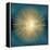 Sunburst Gold on Teal I-Abby Young-Framed Stretched Canvas