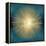 Sunburst Gold on Teal I-Abby Young-Framed Stretched Canvas
