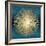 Sunburst Gold on Teal I-Abby Young-Framed Art Print