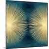 Sunburst Gold on Teal II-Abby Young-Mounted Art Print
