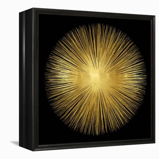 Sunburst on Black I-Abby Young-Framed Stretched Canvas