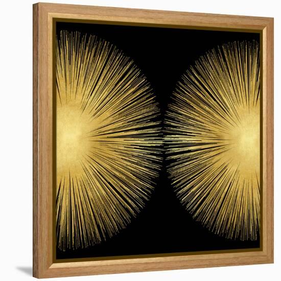 Sunburst on Black II-Abby Young-Framed Stretched Canvas