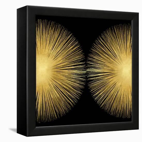 Sunburst on Black II-Abby Young-Framed Stretched Canvas