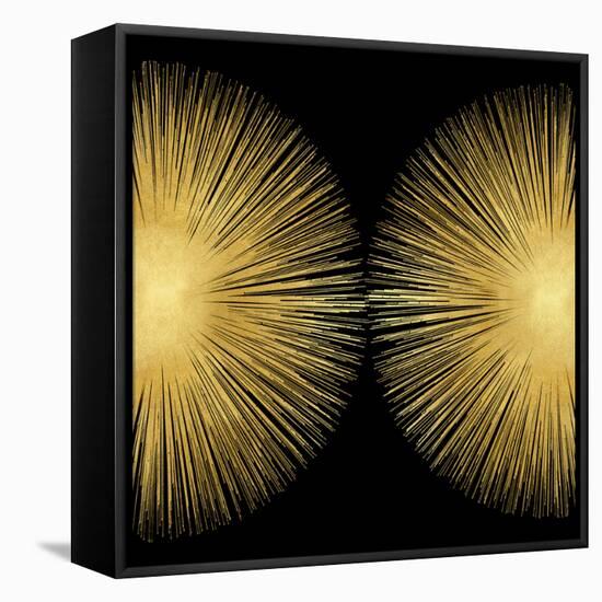 Sunburst on Black II-Abby Young-Framed Stretched Canvas