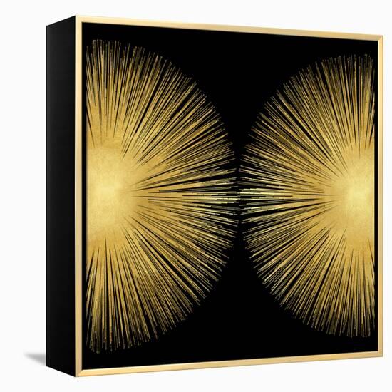 Sunburst on Black II-Abby Young-Framed Stretched Canvas