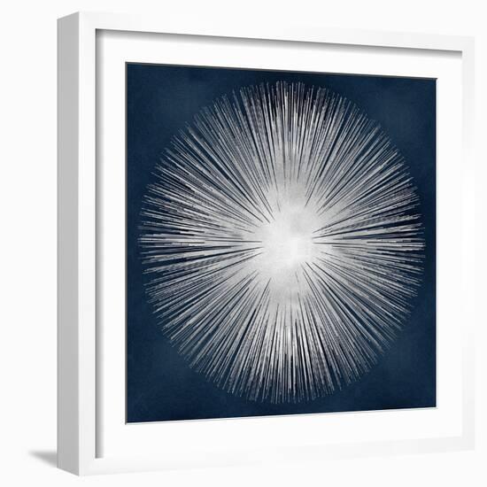 Sunburst on Dark Blue I-Abby Young-Framed Art Print