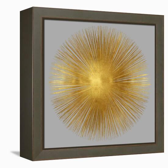 Sunburst on Grey I-Abby Young-Framed Stretched Canvas