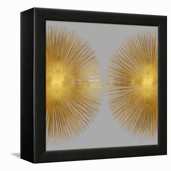 Sunburst on Grey II-Abby Young-Framed Stretched Canvas