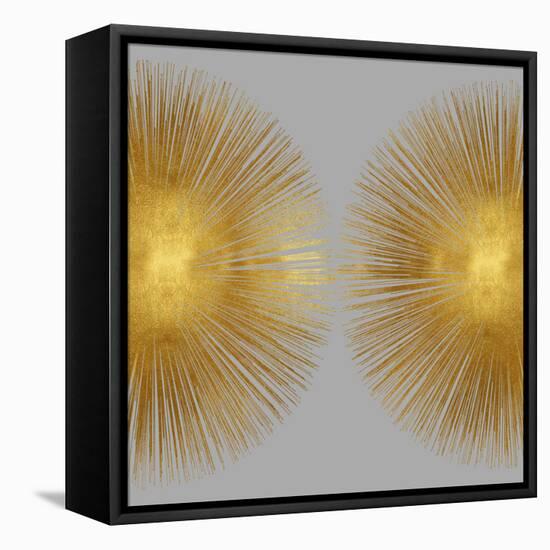 Sunburst on Grey II-Abby Young-Framed Stretched Canvas