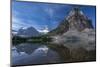 Sunburst Peak and Mount Assiniboine Reflected in Sunburst Lake-Howie Garber-Mounted Photographic Print