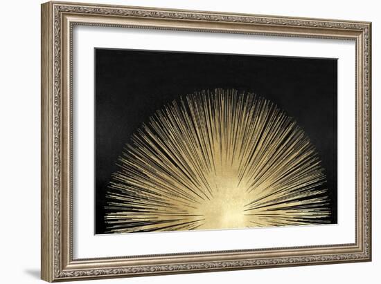 Sunburst Rising on Black-Abby Young-Framed Art Print