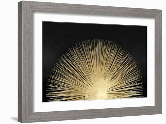 Sunburst Rising on Black-Abby Young-Framed Art Print